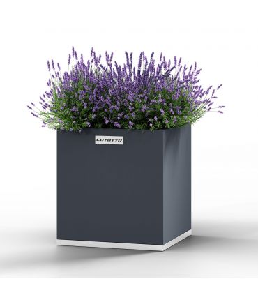 Jardinière Carrée en Acier 40cm x 40cm x 75cm - COYOTTO CY404075