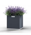 Jardinière Carrée en Acier 40cm x 40cm x 50cm - COYOTTO CY404050