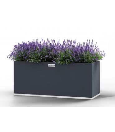 Jardinière de balcon en acier 100cm x 20cm x 20cm - COYOTTO CY1002020B