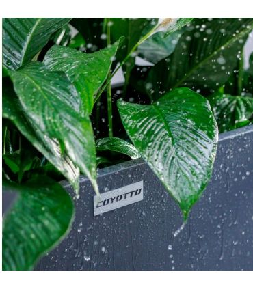 Jardinière de balcon en acier 100cm x 20cm x 20cm - COYOTTO CY1002020B