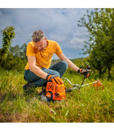 Débroussailleuse thermique 2 temps 51,7 cm³, fil et lame - VILLAGER BC 522 E