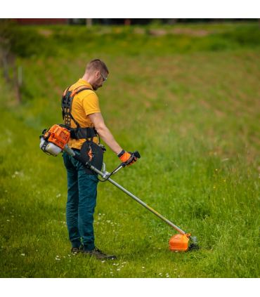 Débroussailleuse thermique 2 temps 51,7 cm³, fil et lame - VILLAGER BC 522 E