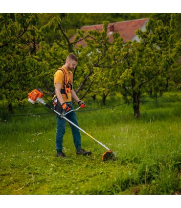 Débroussailleuse thermique 2 temps 51,7 cm³, fil et lame - VILLAGER BC 522 E