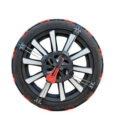 Chaîne neige montage frontal pour véhicules non chainables tension automatique pour pneu 185/80R13 Polaire 0050-PXGA-33.