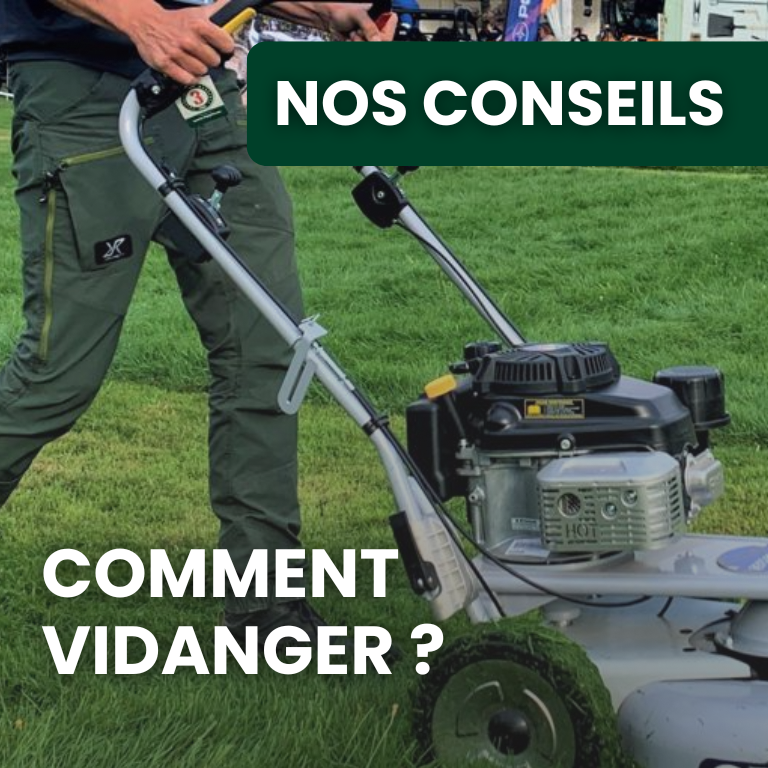Comment vidanger sa tondeuse à gazon